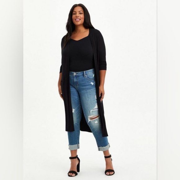 TORRID Super Soft Long Knit Duster Size 2 - Picture 4 of 12